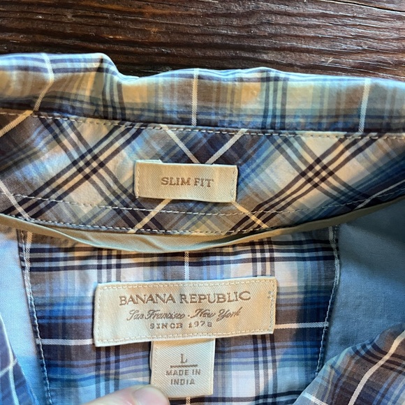 Banana Republic size large western button down. - Picture 3 of 5
